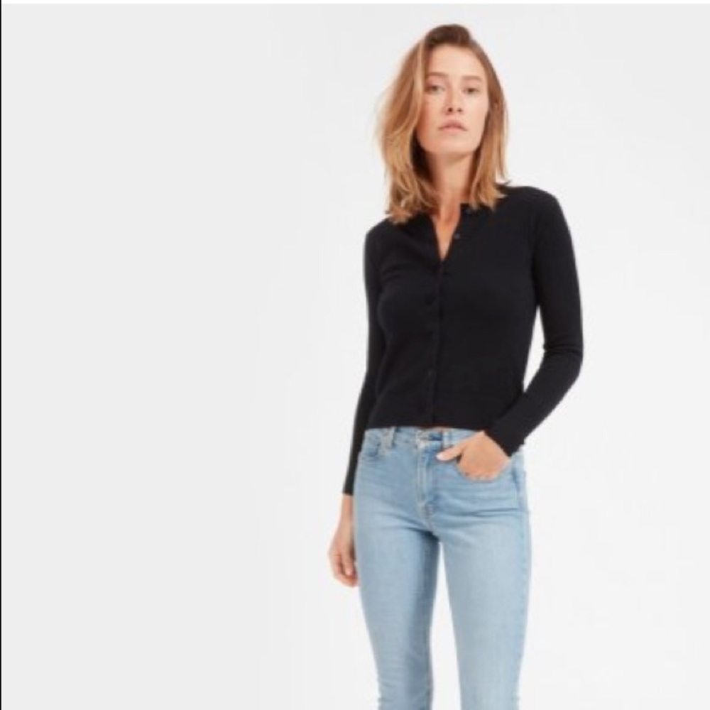 Everlane straight leg skinny jeans in light wash